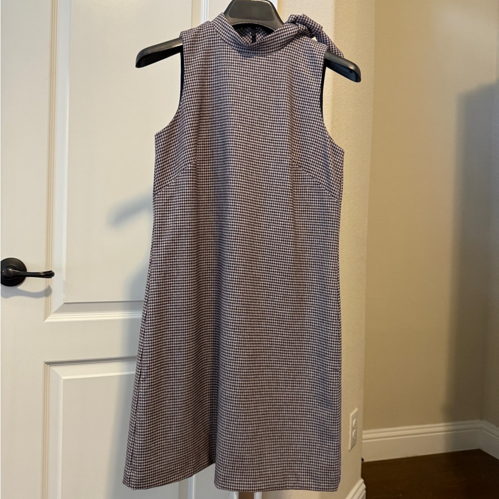 Ann Taylor Houndstooth Mini Dress